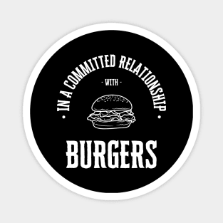 Burger Lover Outline Style Magnet